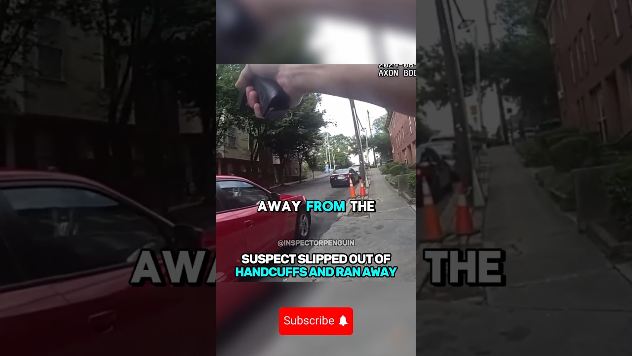 Suspect Slipped Out Of Handcuffs And Ran Away 🤯