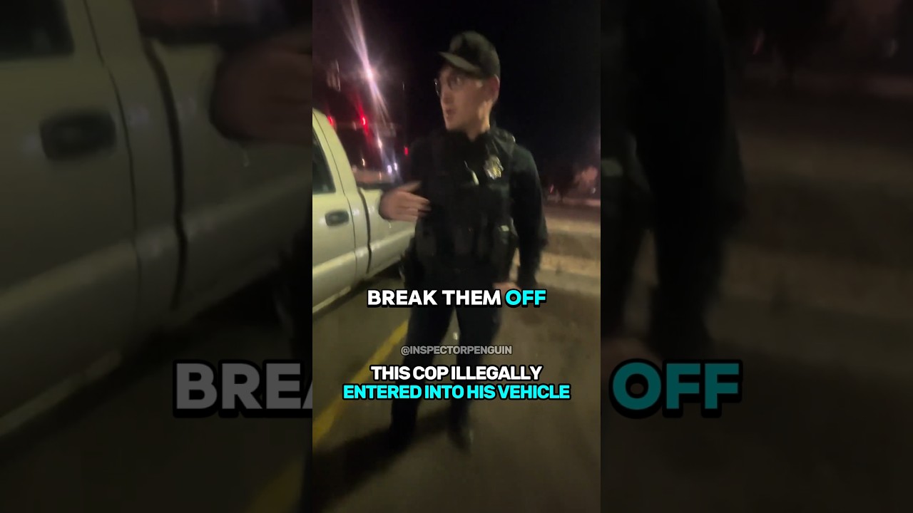 This Cop Illegally Entered Into His Vehicle 🤯